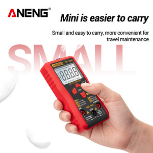Multímetro Mini ANENG M118A de 6000 Lecturas, Medidor de Voltaje con Función True RMS, NCV, Retención de Datos y Linterna - Product Image 4
