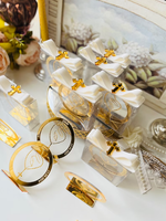 RAY YI Cadeaux de baptême grecs personnalisés en acrylique avec prières et souvenirs de baptême