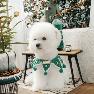 Wholesale Christmas Cat Drool Towel Knitted <b>Dog</b> Bandana Polyester Print Summer Eco-Friendly Pet Clothing and Accessories - Product Image 3
