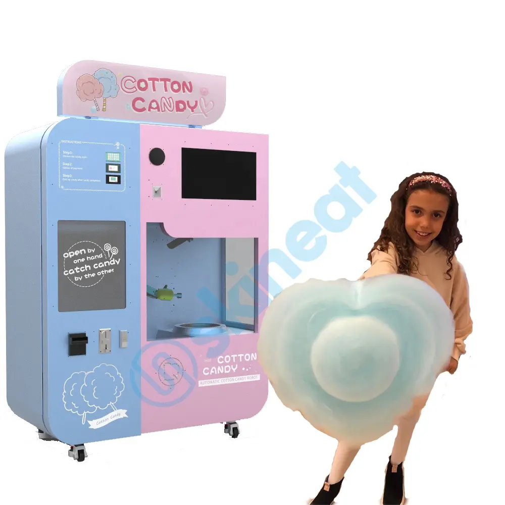 Outdoor Custom Touch Screen Full Automation/Automatic/Automated Cotton Candy Vending Machine