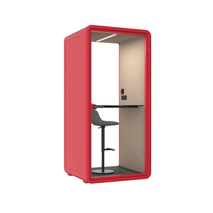 Cabina Telefónica Acústica Modular Moderna con Estructura Metálica para Uso en Hoteles, Espacio <span class=keywords><strong>de</strong></span> Reuniones Portátil y Móvil - Product Image 1