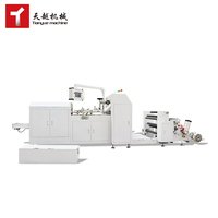Machine de sac de papier de rouleau entièrement automatique à grande vitesse Tianyue sac à provisions carré kaki personnalisable faisant le noyau de moteur de Machine