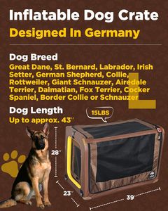 Adjustable Seasonal <b>Inflatable</b> Pet Cages Travel Kennel Inflated Air Chalet Dog Crate for Dogs and Cats S-L ADJUSTABLE Customizab - Product Image 3