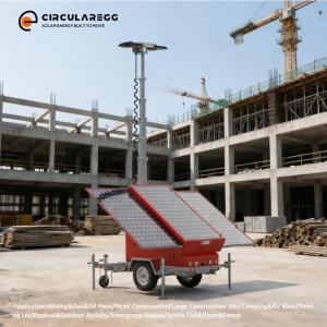 <b>Solar</b> Powered Tower <b>Lights</b> Q235 Hot-Dip Galvanizing 480W LED 5-Year Warranty for Sports Stadium - Product Image 4