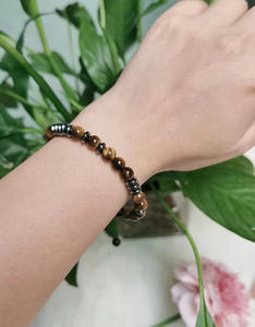 À mon fils petit-fils/fils/fille hématite pierre de lave naturelle perle <span class=keywords><strong>Code</strong></span> <span class=keywords><strong>Morse</strong></span> Bracelet réglable Bracelet corde tressée - Product Image 4