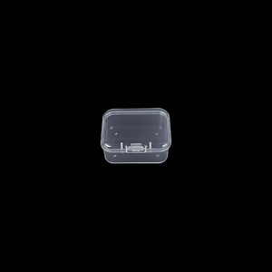 Rectangular Transparent Storage Box 4.1X3.1X1.5Cm Pp Plastic With Lid For <b>Jewelry</b> <b>Packaging</b> Display - Product Image 2