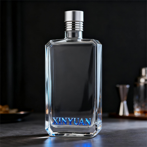 Fabricantes de Botellas de Vidrio para Vodka, Botella de Vidrio Súper Blanca de Calidad Superior, Botella de Vidrio de 375 ml para Vino de Postre - Product Image 1