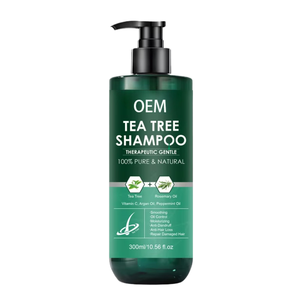 Shampooing à l'huile d'arbre à thé essence de romarin et à la menthe pour la pousse et le démêlant des cheveux naturels biologiques OEM - Product Image 1