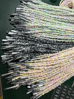 Kabel Pengisi Daya Lanyard Bunga Rajut Plush Grosir, Kabel Data Cepat 60W PD Tipe-C Paduan Seng Logo OEM untuk Ponsel Laptop
