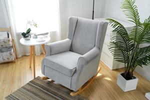 Modern Kids <b>Rocking</b> <b>Chair</b> with Eco-friendly Design Comfortable Armrest and Solid <b>Wood</b> Legs for Bathroom Use - Product Image 6