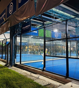 Ensemble complet de terrain de padel portable, tennis de paddle, montage facile, absorption des chocs, gazon, distributeur mondial en gros - Product Image 3