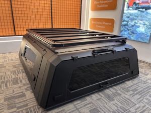 Cubierta de Camioneta Negra Mate para <span class=keywords><strong>Nissan</strong></span> Titan, Techo Rígido de Aluminio para Camioneta, Cubierta para Camioneta con Baca - Product Image 4