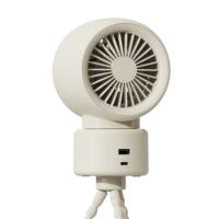 Ventilateur portable intelligent 2027 dernière génération pour l'été, avec trépied, batterie grande capacité 6000 mAh, forme pieuvre, idéal pour poussette et extérieur