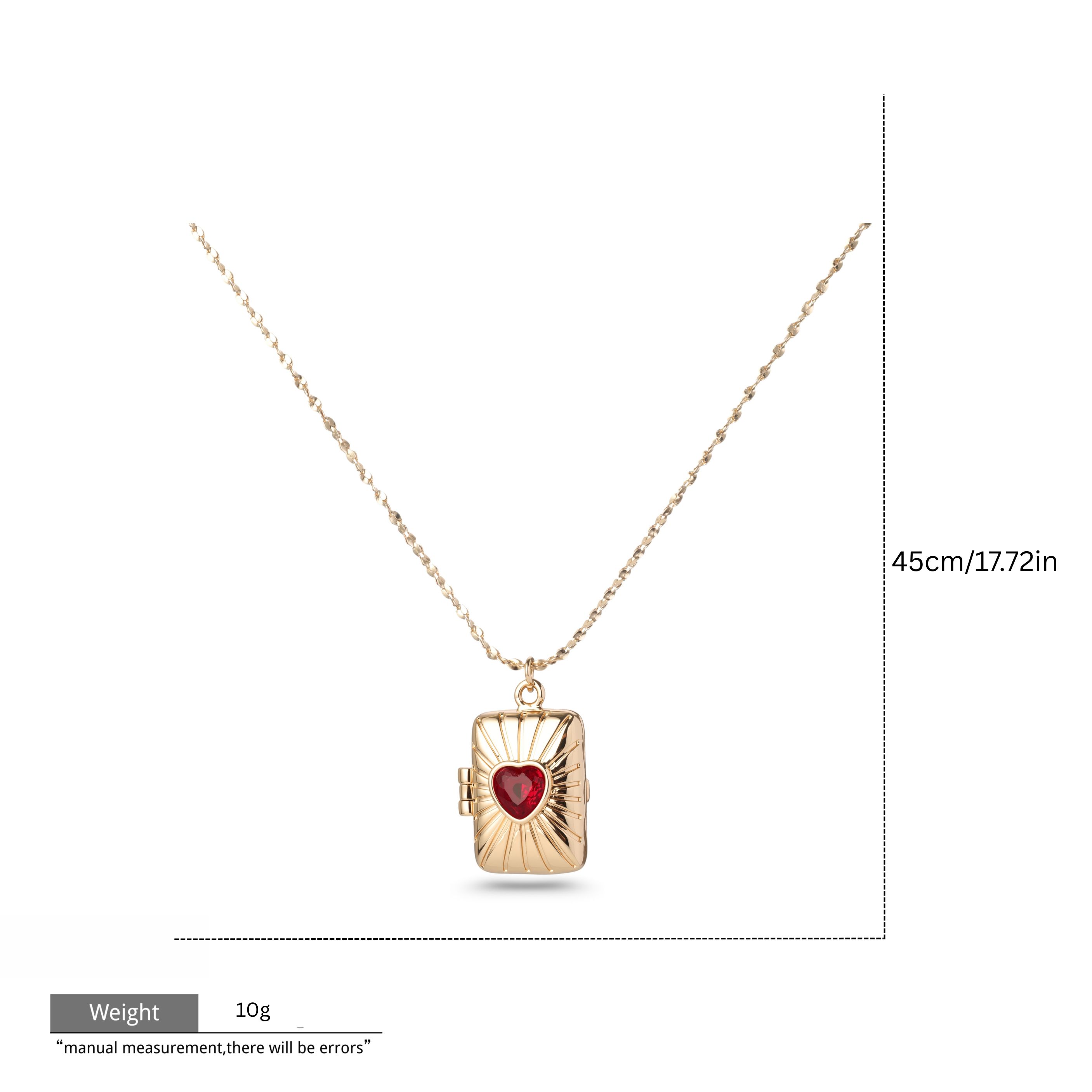 Medaglione in ottone oro/rosso GRJ3008N