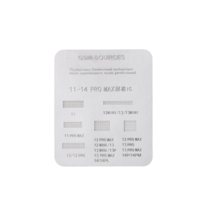 Pochoir de reballage <span class=keywords><strong>BGA</strong></span> GSM-SOURCES pour iPhone câble d'écran LCD IC outils et équipements de réparation de téléphone portable - Product Image 1