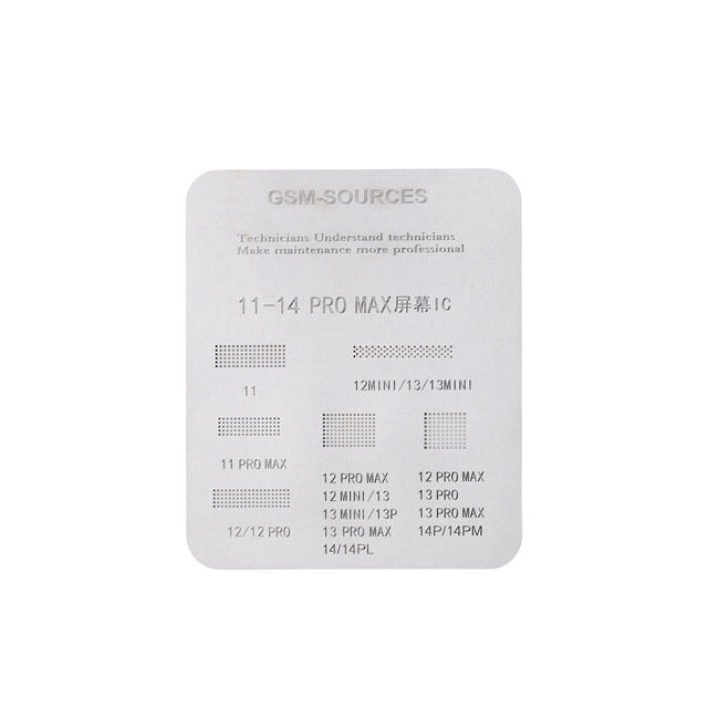 GSM-SOURCES BGA Reballing Stencil for iPhone LCD Screen Cable IC Mobile Phone Repair Tools & Equipments