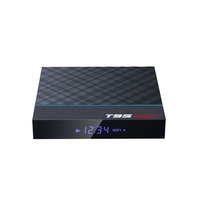 T95 Max + Boîte de TÉLÉVISION Android Amlogic S905x3 T95 max plus Android 9.0 Full HD Vidéo 8K Télécharger Avec 2 GO/RAM 4 GO 2.4G/5.8G WiFi