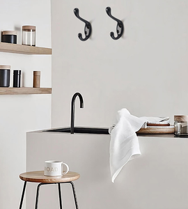 Crochet <span class=keywords><strong>mural</strong></span> double pour serviette et manteau Crochets muraux décoratifs pour meubles et chapeaux pour accrocher - Product Image 6