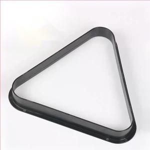 Support de billard triangulaire en plastique pour jeu de billard Table de billard Cadre de billard avec accessoires <span class=keywords><strong>Triangle</strong></span> en plastique <span class=keywords><strong>noir</strong></span> pour piscine - Product Image 1