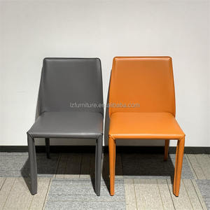 Silla de Comedor Tapizada en Cuero Duradera y Moderna de Lujo con Color Personalizable para Hoteles, Restaurantes y Cafeterías - Product Image 2