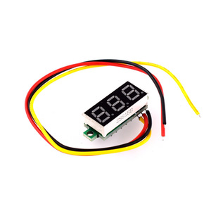 ฮงเว่ย ไมโคร 0.28 นิ้วเครื่องวัดแรงดันไฟฟ้าดีซีแบบดิจิตอลสีเขียว 0-100V เครื่องวัดแรงดันไฟฟ้าแบตเตอรี่จอแสดงผลสามสายขนาดเล็กพิเศษ - Product Image 2