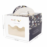 Boîtes à cupcakes en papier avec fenêtre de présentation pour muffins, desserts et autres aliments
