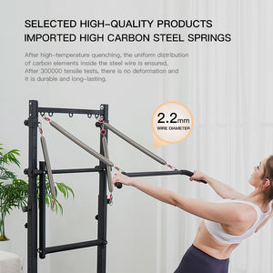 Lit de Pilates Professionnel Pliable et Semi-Surélevé pour le Renforcement Musculaire à Domicile, Appareil Innovant avec Tour pour Pilates - Product Image 3