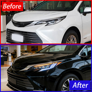 Faros Delanteros para <span class=keywords><strong>TOYOTA</strong></span> <span class=keywords><strong>SIENNA</strong></span> 2021-2024, Conjunto de Faros LED de Alta Calidad, Accesorios de Actualización Plug and Play - Product Image 2