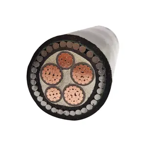 0.6/1KV Copper Conductor XLPE Insulation PVC Sheath Steel Wire Armoured 3x120+2x70 Power Cable