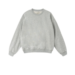 TKAN66D vente en gros personnalisé sérigraphie 100% coton col rond sweat hommes surdimensionné pull décontracté sweats à capuche - Product Image 2