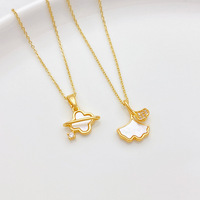Pendentif Ourson Tulipe en laiton plaqué or 18 carats, inaltérable, avec nacre, fait main, pour bijoux DIY, bracelets et colliers mignons pour enfants