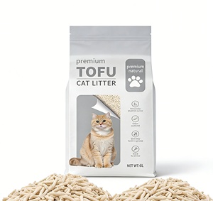 Lettiera per <span class=keywords><strong>Gatti</strong></span> in Tofu Popolare, Novità, Altamente Assorbente, Biodegradabile, Ecologica, 100% Naturale, 99% Senza Polvere, Agglomerante Rapido - Product Image 1
