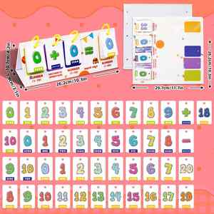 Suministros para Educación en Casa, Desarrolla Habilidades Tempranas, Tabla de Números, Contadores Matemáticos, Juego, Kit de Manipulación Versátil - Product Image 5