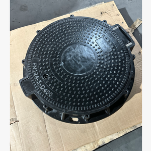 Coperchio per pozzetto rotondo composito OEM EN124 D400 economico da 600 mm con telaio, fusione di precisione in fabbrica - Product Image 6