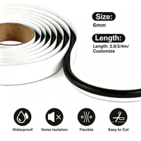 Mastic d'étanchéité pour phares de voiture 6 mm, colle butyle en caoutchouc pour rénovation automobile, pour phares/feux arrière de voitures, camions et VUS