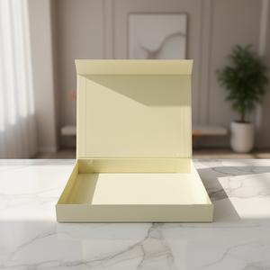 Luxury Rigid Cardboard <b>Foldable</b> Magnetic Gift <b>Box</b> with Texture Paper Gold Foil Stamping for Clothing Gifts Packaging - Product Image 1