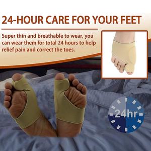 Oignon Soulagement De La Douleur Oignon Chaussettes <span class=keywords><strong>Hallux</strong></span> <span class=keywords><strong>Valgus</strong></span> Correcteur Avec Chaussures Attelle Manches Entretoise Séparateur Marteau Orteil Correcteur - Product Image 5