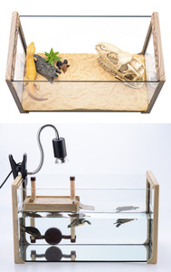 Dj L Fabrikant Directe Verkoop Houtnerf Regenwoud Landschapsarchitectuur Kooi Schildpad Hagedis Voeden Reptiel Huisdier Kooi - Product Image 6