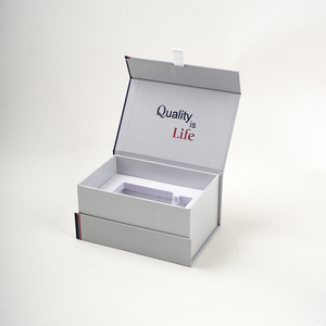 Boîte d'emballage de luxe personnalisée pour compléments alimentaires, style <span class=keywords><strong>livre</strong></span>, fermeture magnétique à rabat, boîte cadeau rigide avec insert en mousse - Product Image 2