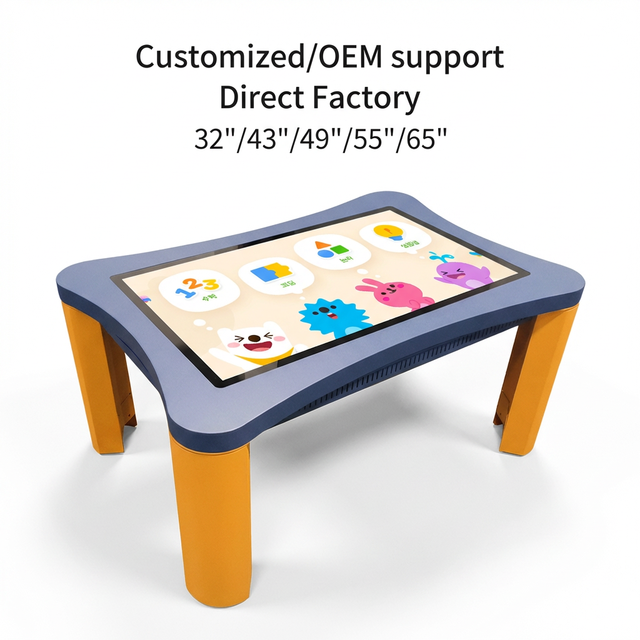 Interactive Game Table for Kids | STEM Learning Touchscreen Smart Play Table Floor Stand Educational Text Display Fun Activities