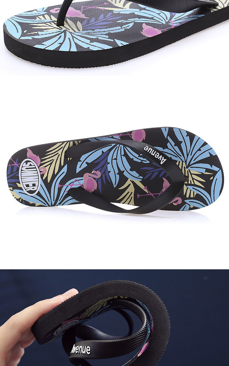 Custom Printed Rubber PVC Filpflops Slip On Mens Flip Flops Lightweight Soft Unisex Slippers