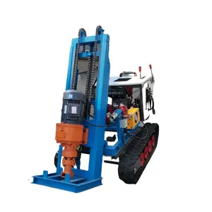 Small diesel engine 50m Mining DTH Drill machine with air compressor