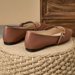 Chaussures plates à bout pointu en patchwork de 35 à 45 couleurs pour femmes, ballerines, nouveau style, chaussures décontractées assorties en <span class=keywords><strong>marron</strong></span> - Product Image 2