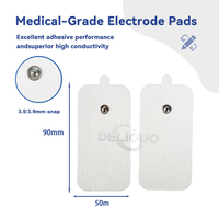 Adhes Thérapie Coussin de Massage des Yeux Snap 5X9 Cm Coussinets Réutilisables Stimuler Muscle Gel Pad Auto-Adhésif Patch Électrode Adhésif Tens
