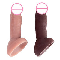 Pénis hyper réaliste en silicone liquide de luxe avec ventouse géante et tige articulée pour le plaisir féminin adulte