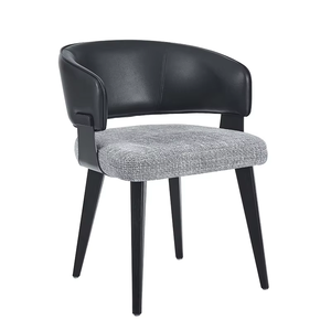 เก้าอี้รับประทานอาหารโครงไม้เบิร์ชสีขาวหรูหราทันสมัย พร้อมดีไซน์พนักพิงทรงปีก ผลิตจากสแตนเลส เหมาะสำหรับใช้ในโรงแรมเชิงพาณิชย์ - Product Image 1