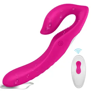 Magnetischer Sex träger loser doppel endiger Dildo riemen auf G-Punkt-Vibrator für Lesben Sexspielzeug für Erwachsene Großhandel mit Fernbedienung