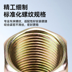 Conexión de Hierro Roscada Internamente Sayu de 1/2, 3/4 y 1 Pulgada Hexagonal para Tuberías de Agua Caliente y Hardware Neumático - Product Image 5