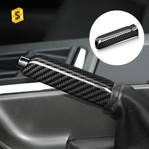 <span class=keywords><strong>Shasha</strong></span> fibre de carbone véritable couverture intérieure de voiture frein à main Auto accessoires pour Ford Mustang 2010 2011 2012 2013 2014 - Product Image 4