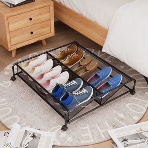 <strong>Under</strong> Bed Shoe <strong>Storage</strong> With Wheels Organizer Sturdy Metal Frame &amp; Breathable Mesh Rolling <strong>Storage</strong> Container <strong>Under</strong> the Bed <strong>Sofa</strong> - Product Image 4